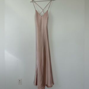 Stunning Satin Blush Gown